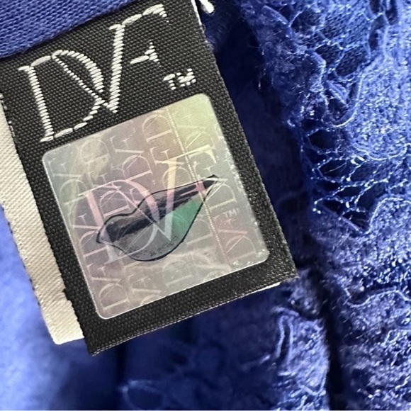 Diane von Furstenburg Zarita Royal Blue Lace Dress - Picture 7 of 11